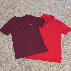 2 Boys Polo Brand Shirts Size 10/12